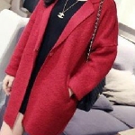 【WY9055】NEW！韓國寬鬆繭型長毛外套